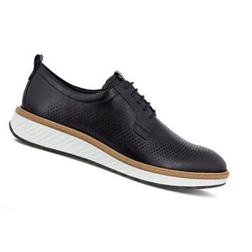 Ecco St.1 Hybrid 5-eyelet Derby Pensko Herre Svarte | NO 526UZG